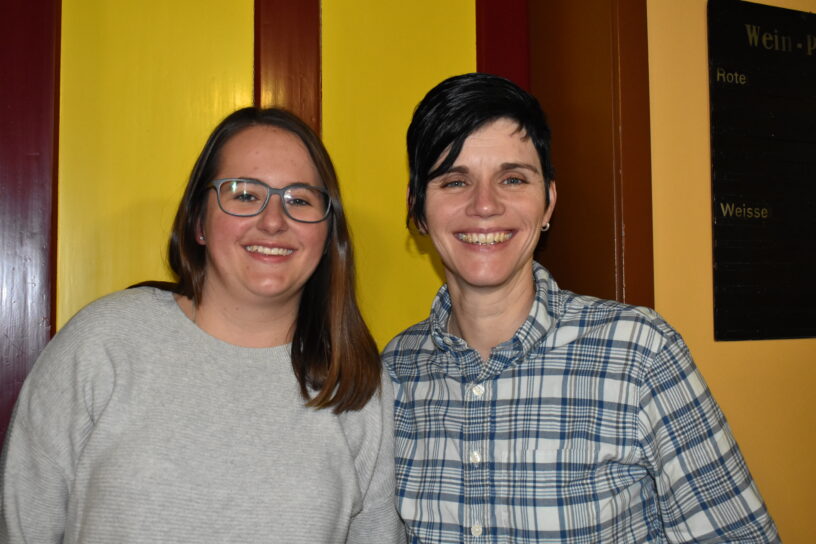 Porträt von Fabienne Trüssel (l.) und Beatrice Reist (r.)