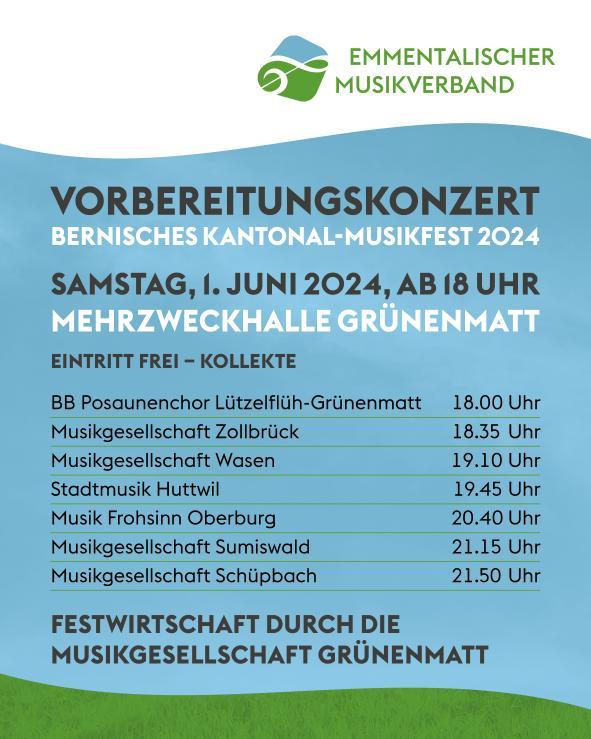 Flyer Vorbereitungskonzert BKMF2024