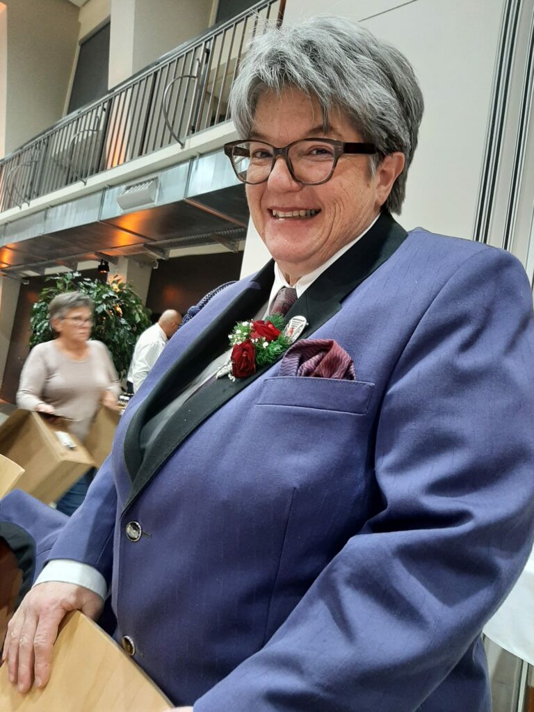 stolze Eidgenössische Veteranin Christine Geissbühler
