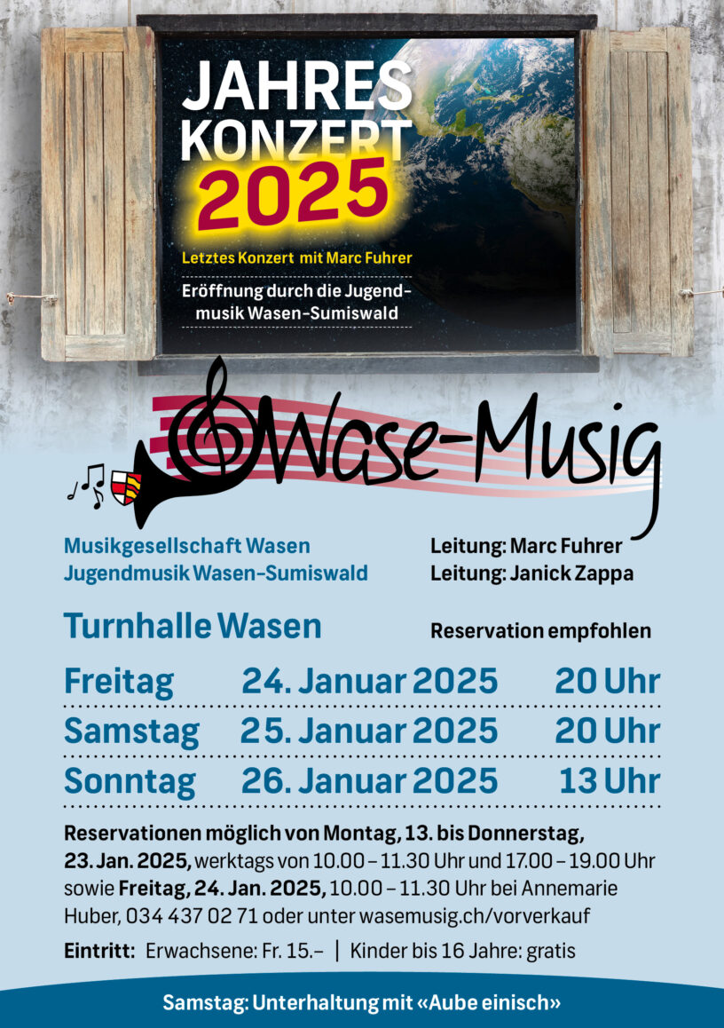 Frontansicht Konzertprogramm 2024