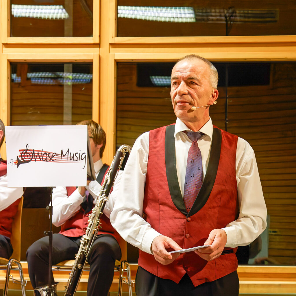 Beat Mathys mit Headset