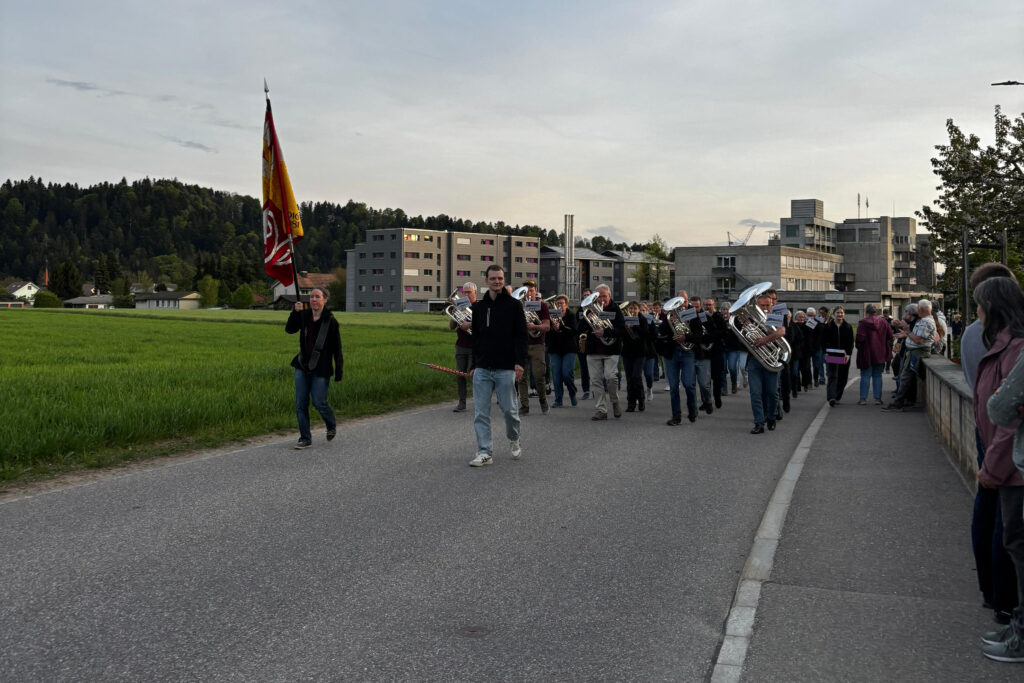 Wase-Musig auf der Marschmusikstrecke